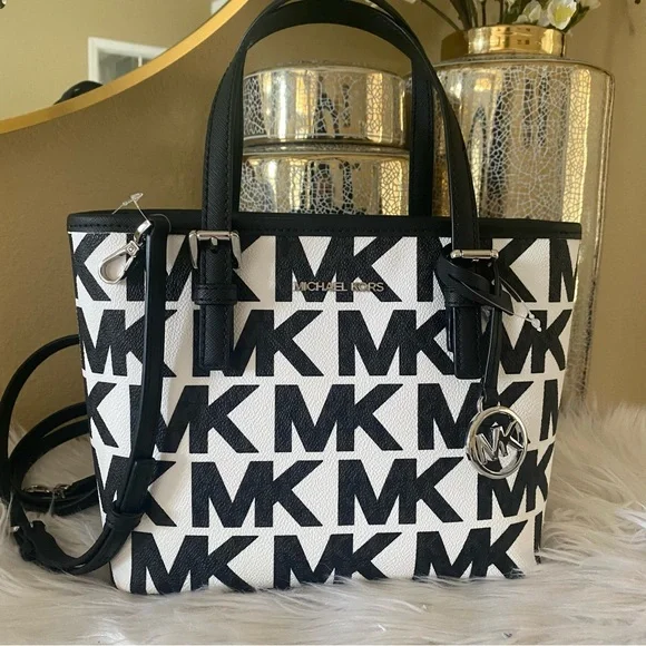 New Michael Kors jet set carryall xs tote convertible crossbody bag - Picture 7 of 13